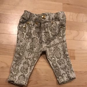 7 for all mankind baby girl jeans snakeskin print